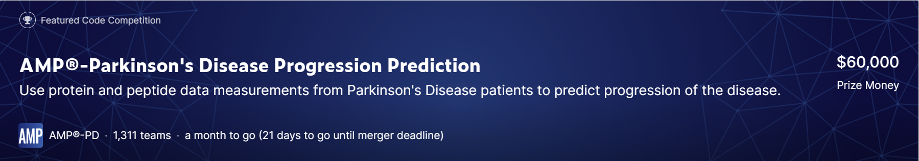 [比赛简介]AMP®-Parkinson‘s Disease Progression Prediction