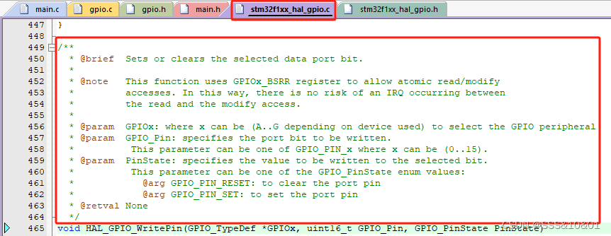 HAL_GPIO_WritePin