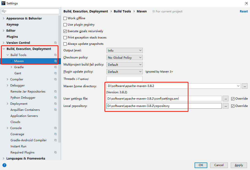 maven configuration