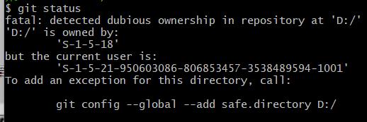 Git Fatal: Detected Dubious Ownership In Repository_Wwwzq_的博客-Csdn博客