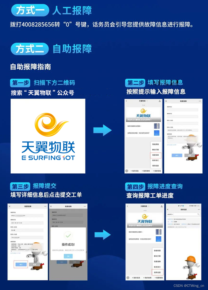只需五步，中国电信物联网报障指引来了