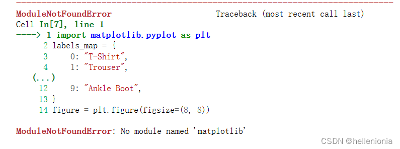 【jupyter】解决ModuleNotFoundError: No Module Named ‘matplotlib‘_jupyter ...