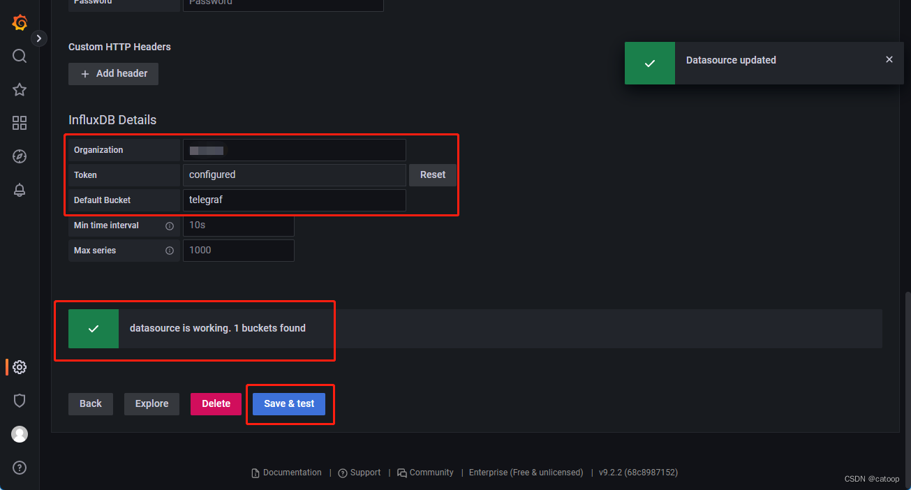 Prometheus 通过 Telegraf 将数据远程写入 InfluxDB 2.x 存储（InfluxDB 2.x 不同于 1.x）