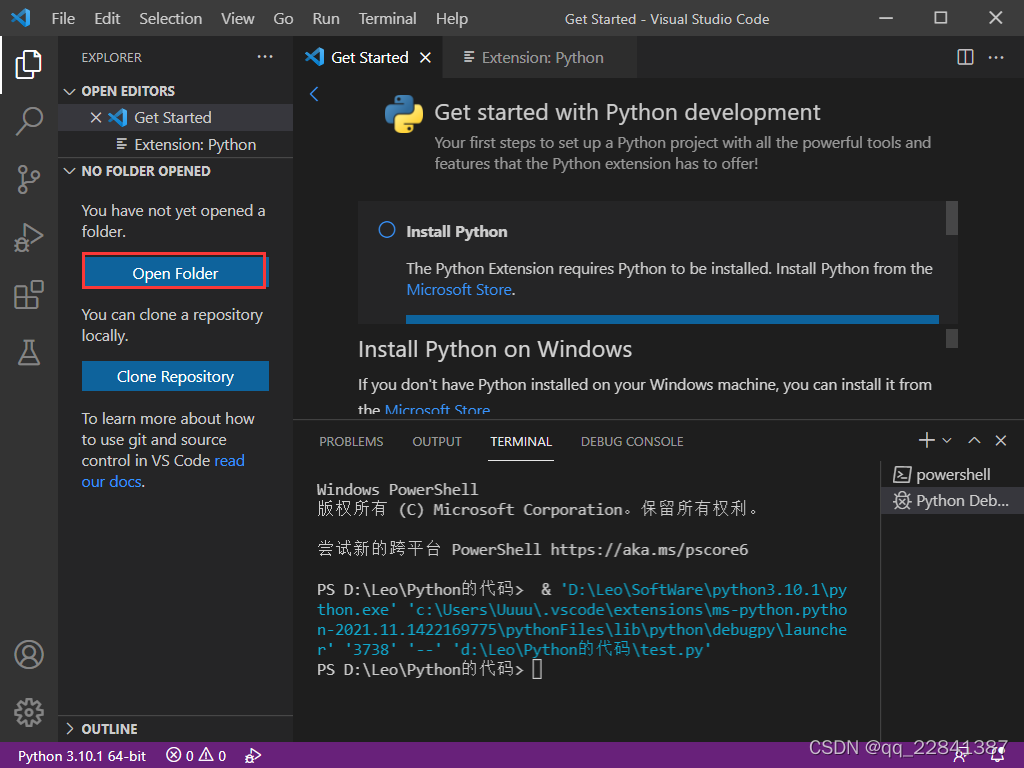 windows 安装python(含VScode配置python环境)_ms-python.python-CSDN博客