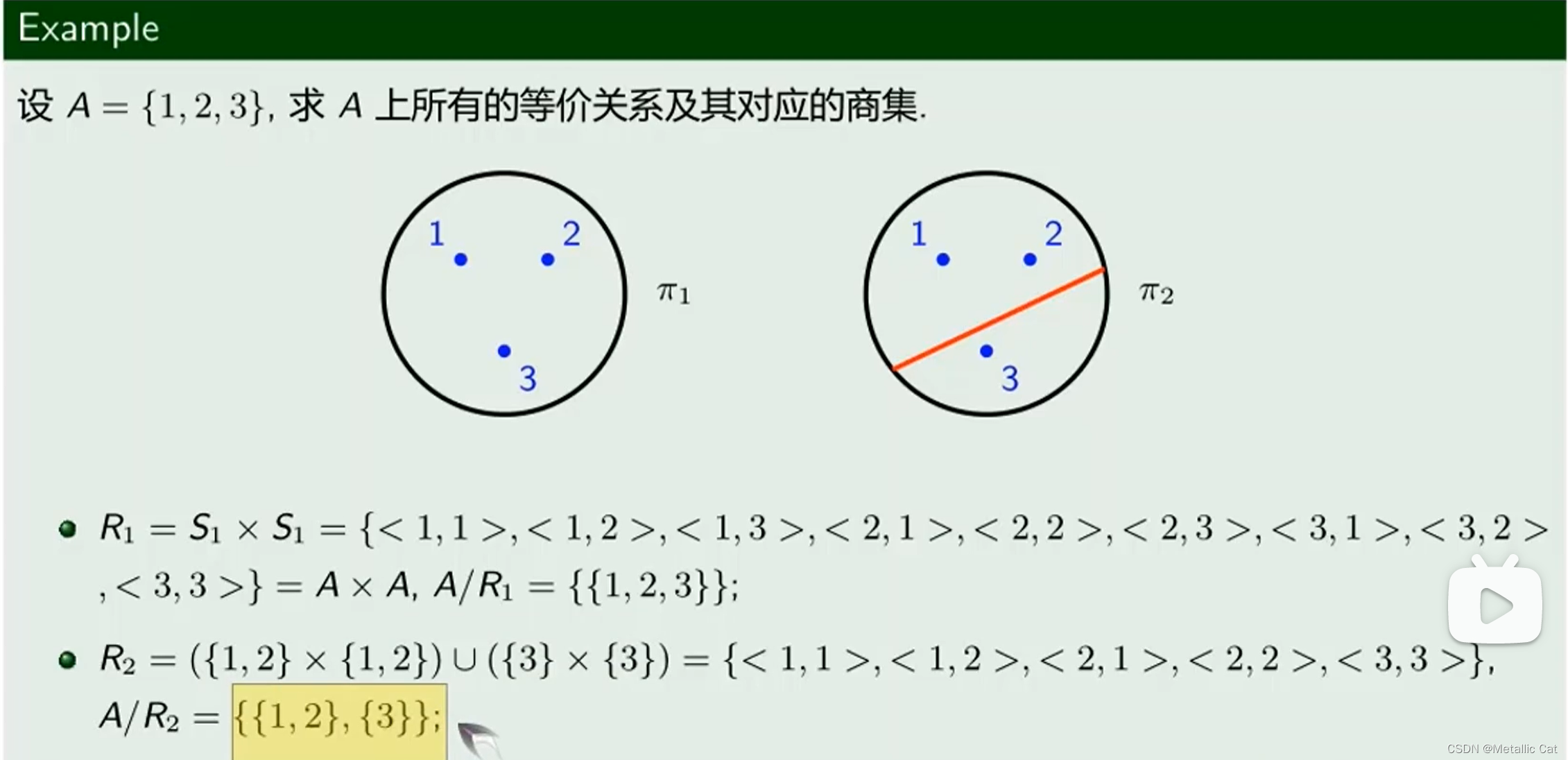 离散数学 --- 特殊关系 --- 等价关系与集合的划分_离散数学划分-CSDN博客