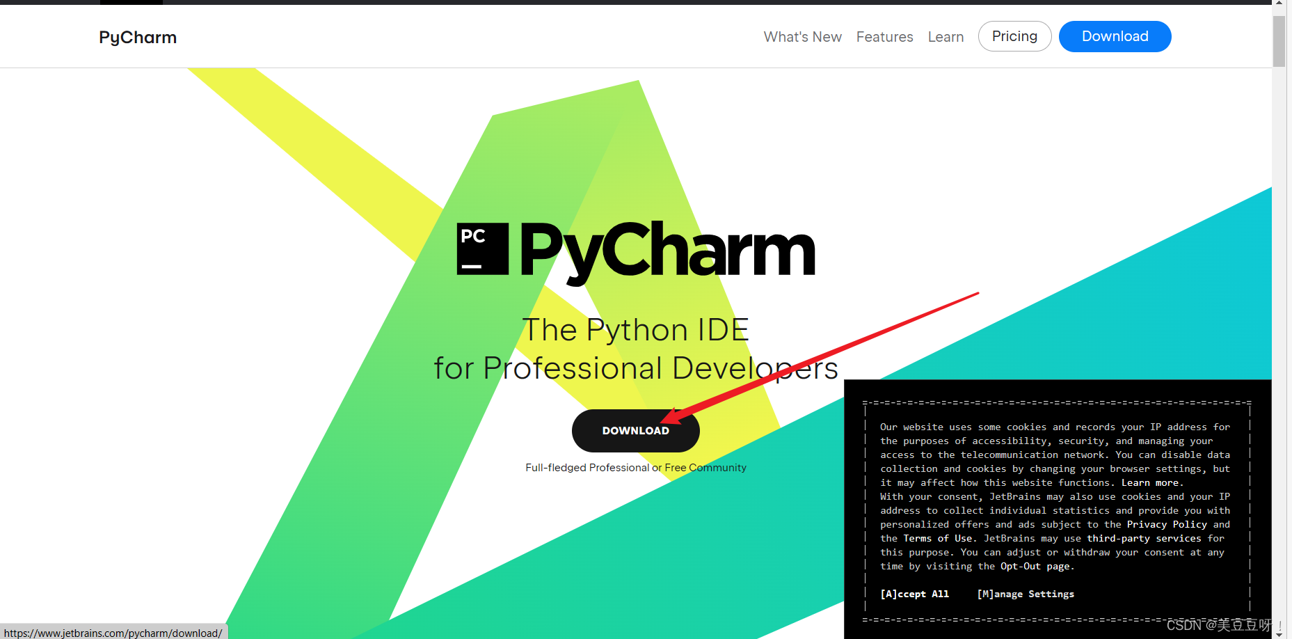[External link picture transfer failed, the source site may have an anti-leeching mechanism, it is recommended to save the picture and upload it directly (img-YXj0fiL2-1680844334667)(..\pycharm installation\1627204230032.png)]
