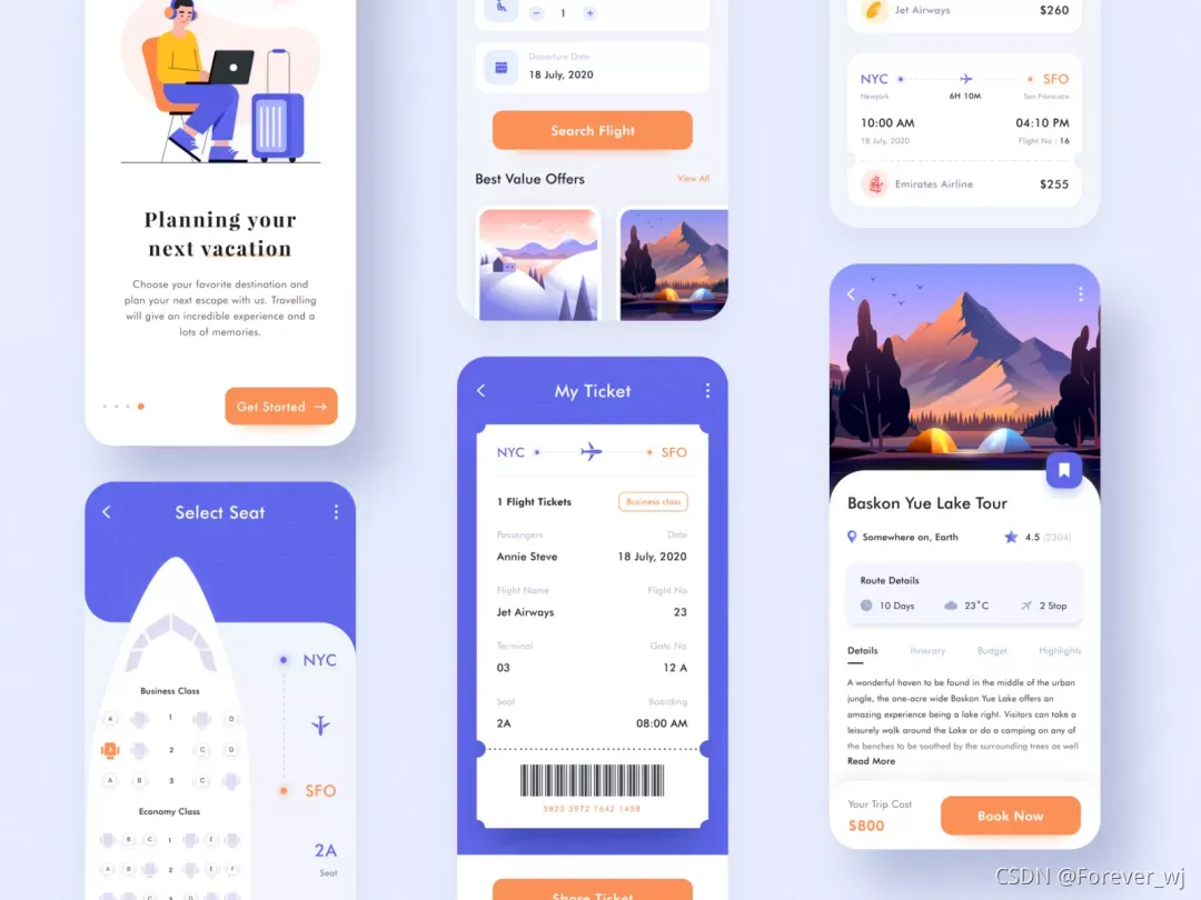 Travel App Concept by Bhavna Kashyap