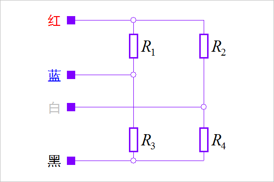▲ 图1.1.2 压变电阻桥内部结构