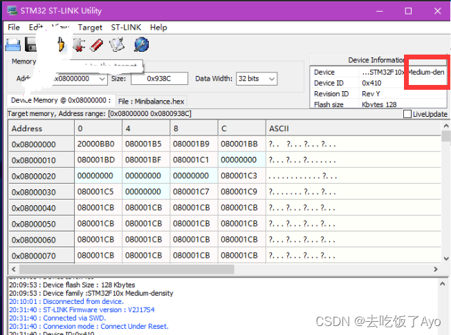 c6t6错选c8t6编译的文件下载，使用ST-Link下载程序出现Error:Flash Download Failed-“Cortex-M3“