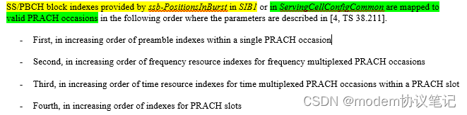 NR PRACH(四)PRACH与SSB的映射_ssb和prach_modem协议笔记的博客-CSDN博客