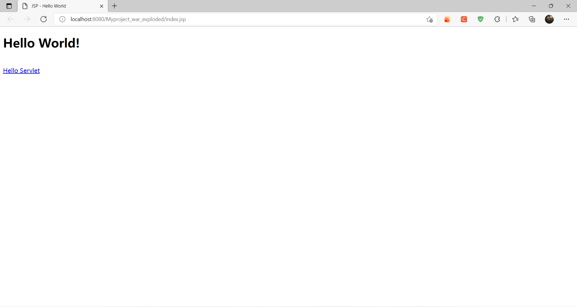 Idea中新建Servlet+JSP项目