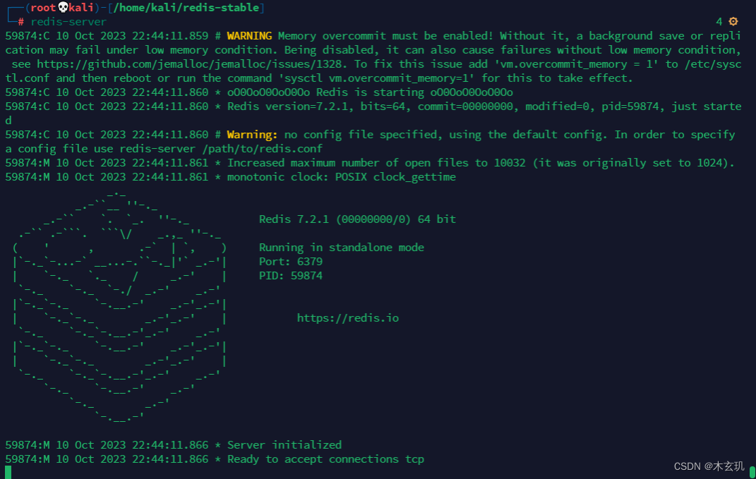 kali linux安装redis