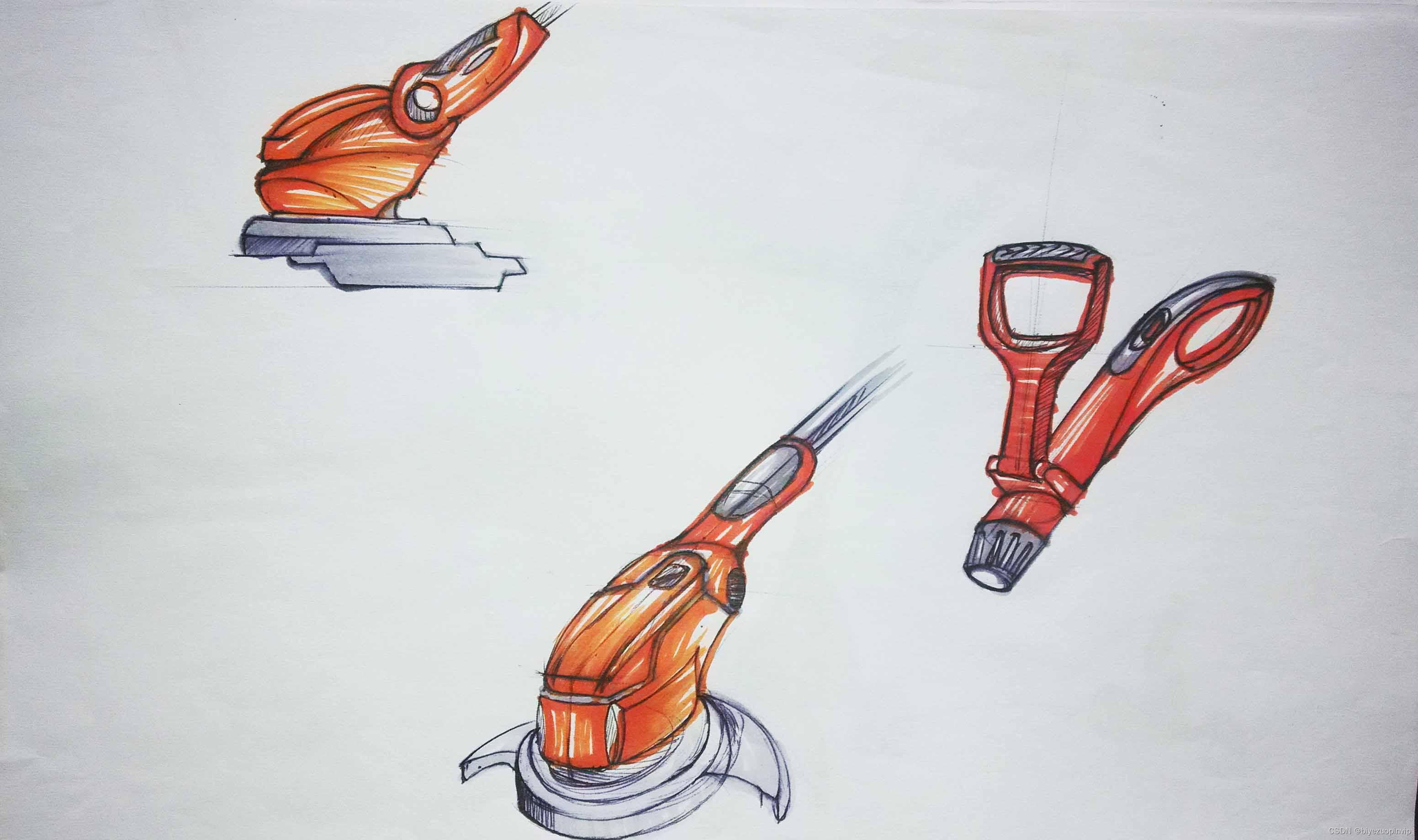 便携式除草机造型设计工业毕业设计