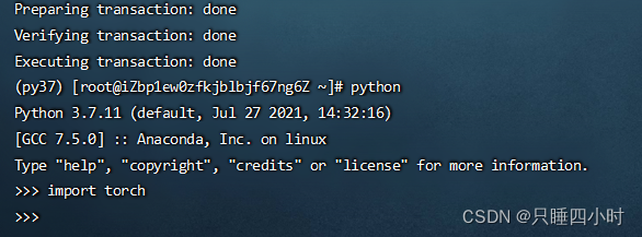 Linux服务器上Anaconda安装各种机器学习包，如Pytorch