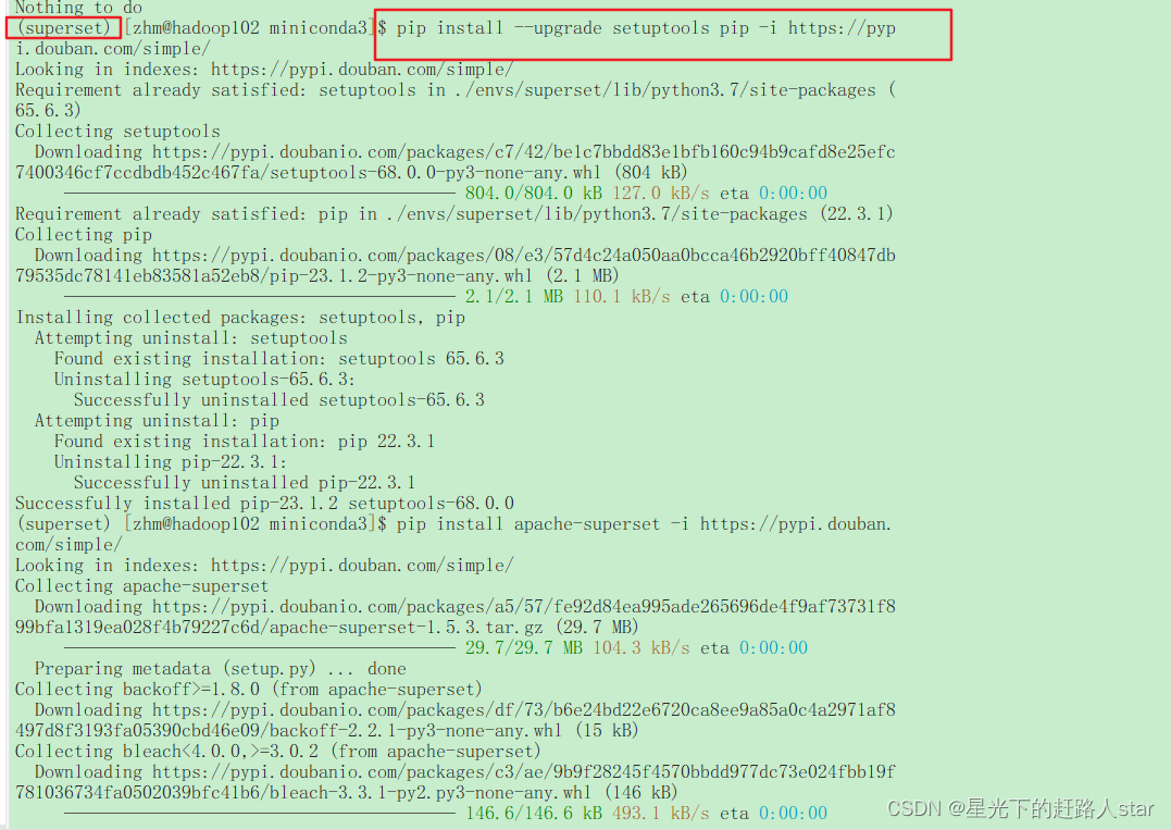 常见的bug---5、在安装superset时候报错，Command “python setup.py egg_info“ failed ...