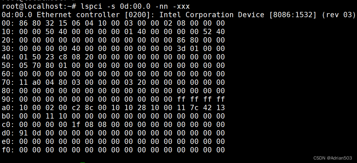 lspci 和 setpci 的几种用法