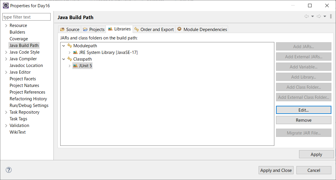 Eclipse指定junit报java.lang.NoClassDefFoundError: Org/junit/platform ...