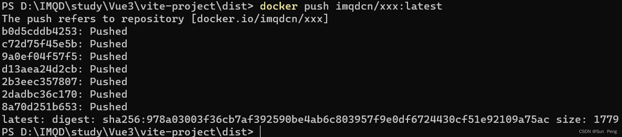 docker-push发布