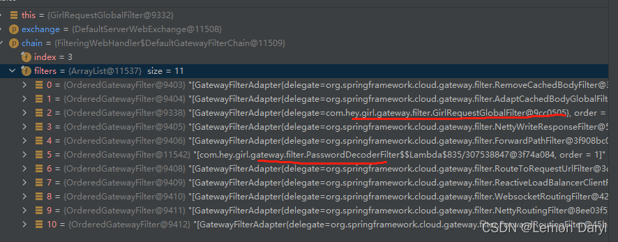 过滤器的执行顺序