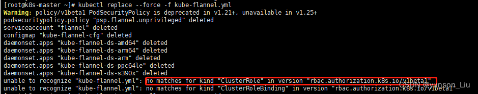 unable to recognize “*.yaml“: no matches for kind “ClusterRole“ in version “rbac.authoriz