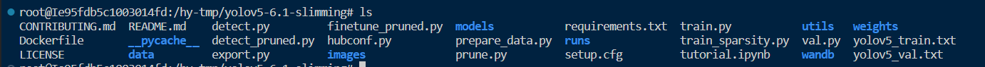 yolov5剪枝实战3: yolov5-slimming项目运行演示