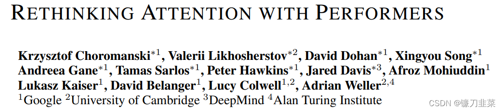 Rethinking Attention with Performers