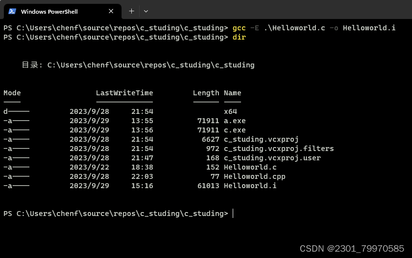 使用 gcc 编译C源文件_gcc -s helloword.i -o helloword.s-CSDN博客