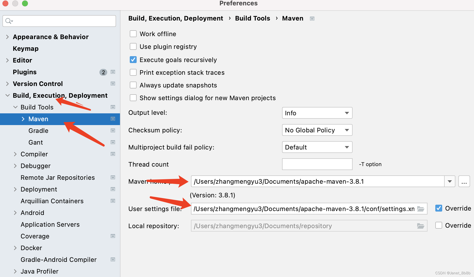 default maven setting.xml