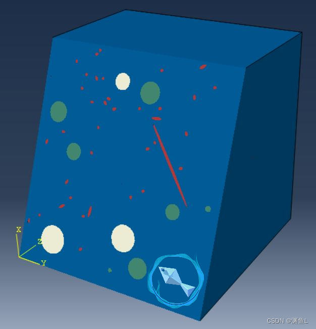 随机混凝土 渊鱼 Abaqus