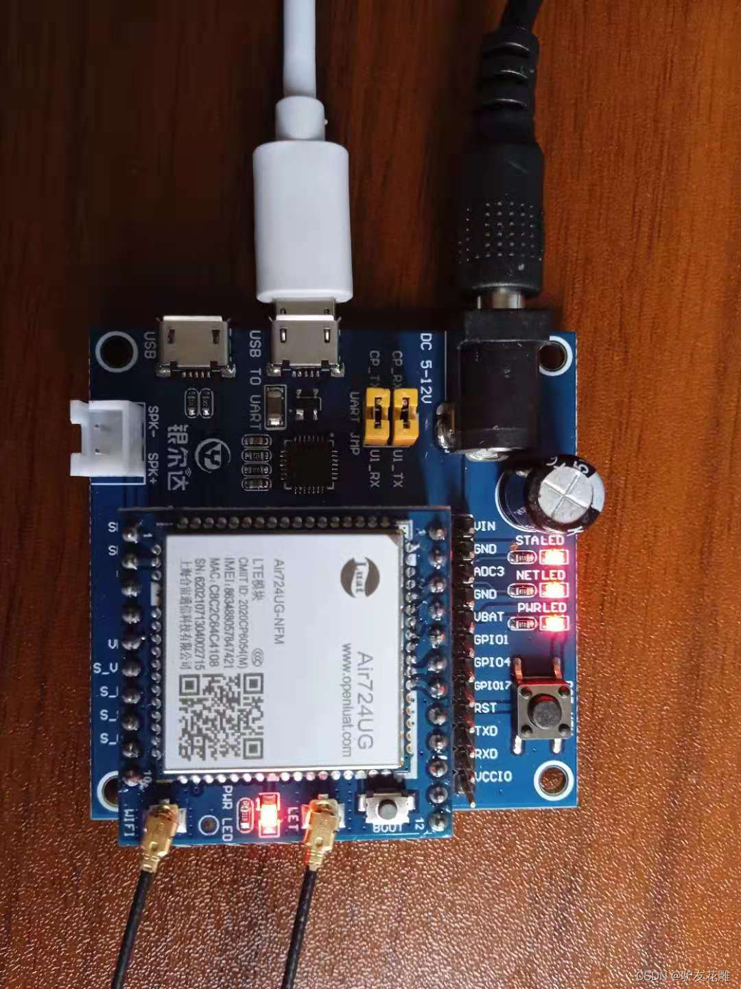 【雕爷学编程】Arduino动手做（192）---Air724UG Cat1 物联网4G模块2