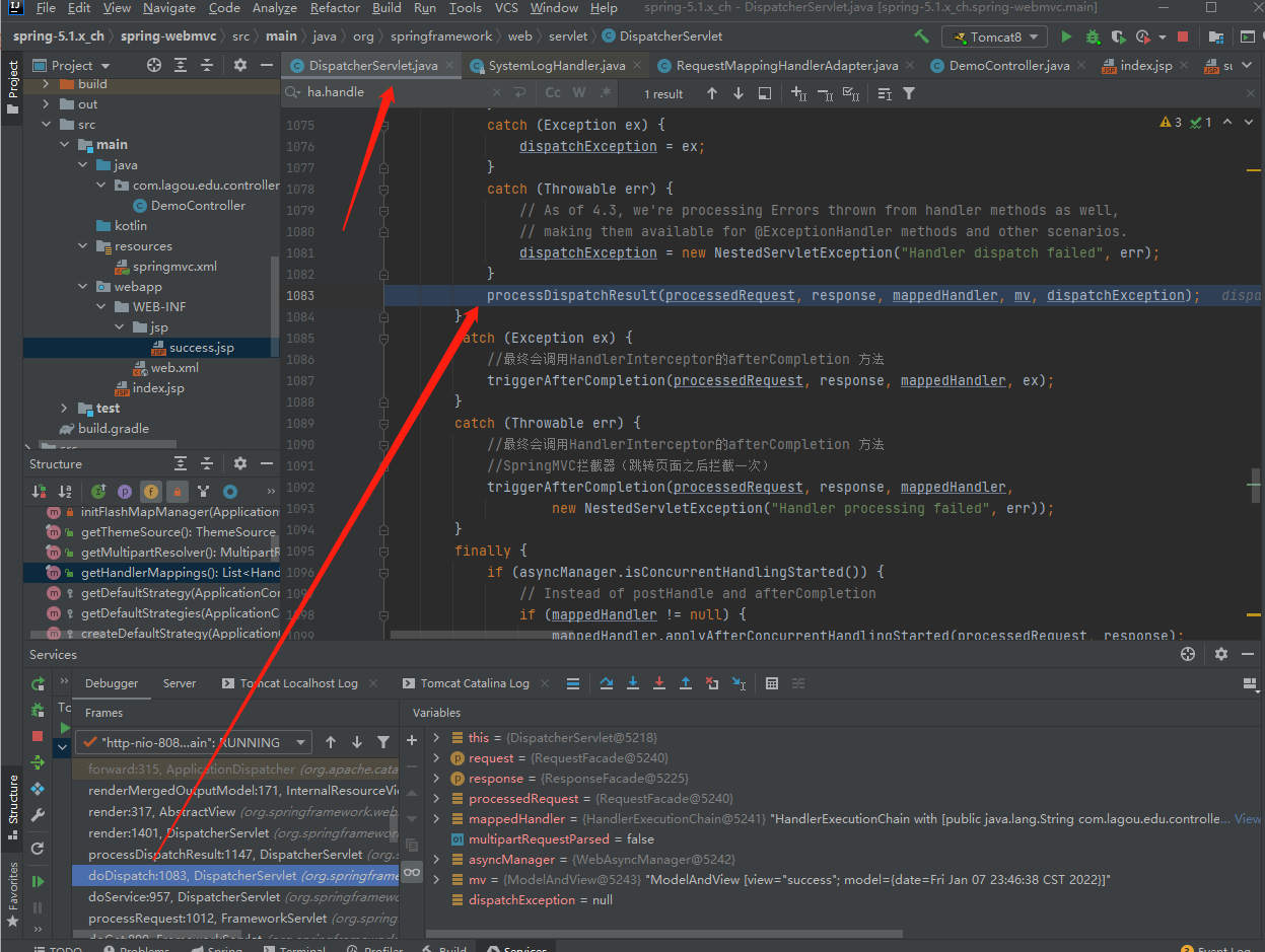 SpringMVC进阶（三） SpringMVC框架源码深度剖析_throw ex.gettargetexception();CSDN博客