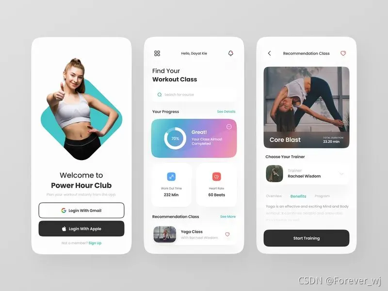 Workout App by Irfanaffian