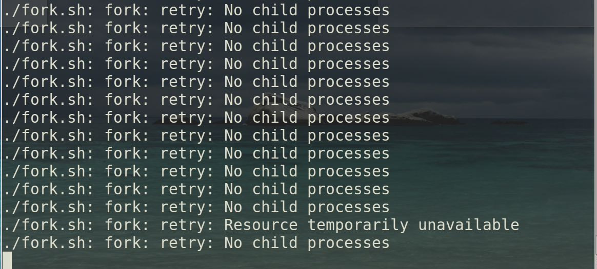 Linux fork炸弹以及预防办法