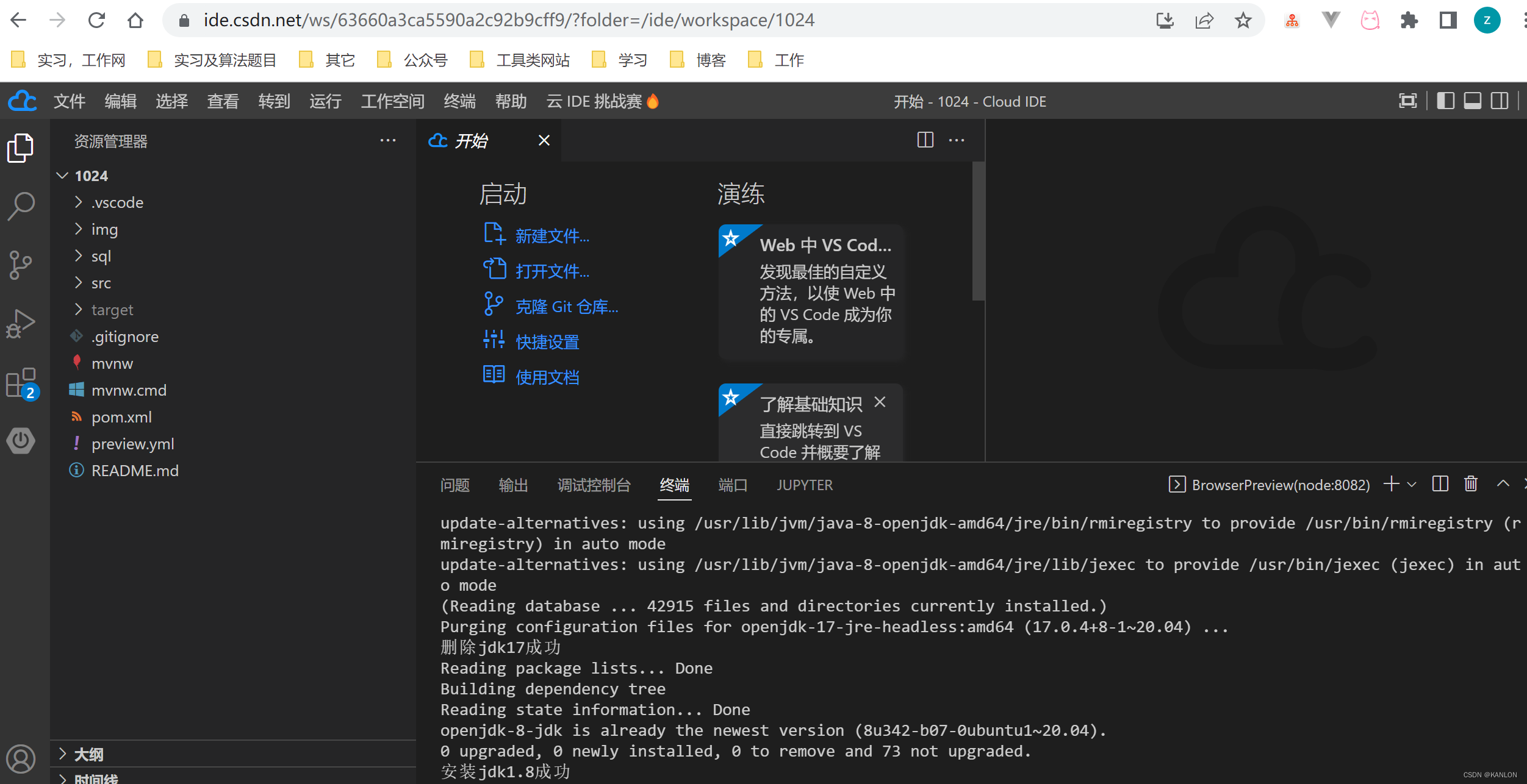 项目内的ide