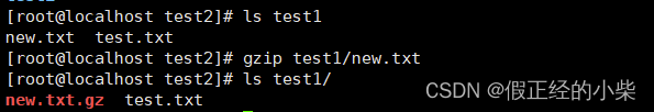 gzip test1/new.txt