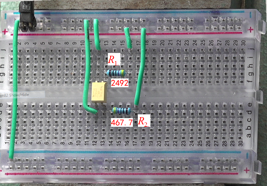 ▲ 图2.1.2 测试光耦电流传递系数电路