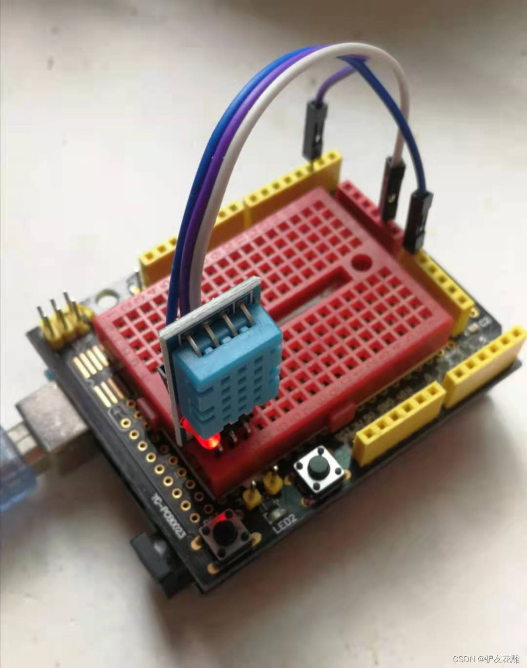 【雕爷学编程】Arduino动手做（55）--DHT11温湿度传感器模块2