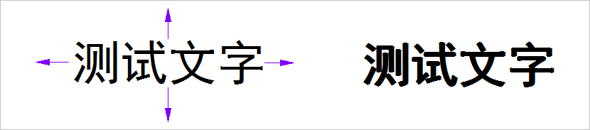 ▲ 图1.2.2 移动原来文字进行叠加显示形成加粗的形式