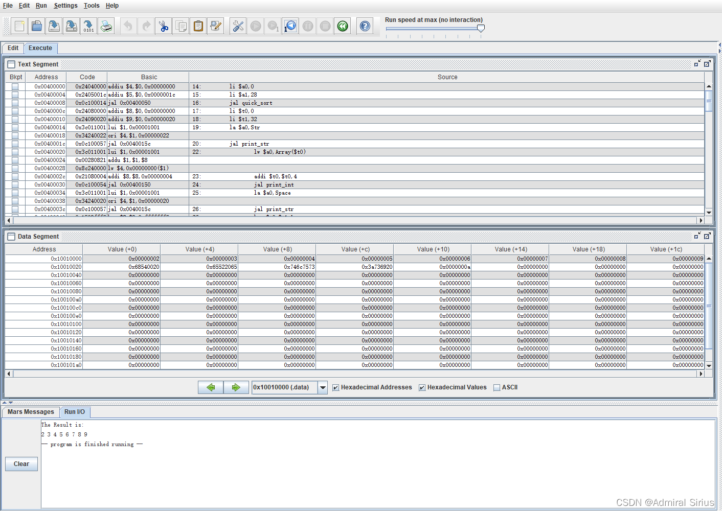 汇编语言实现的快速排序(MIPS)_汇编实现快速排序-CSDN博客