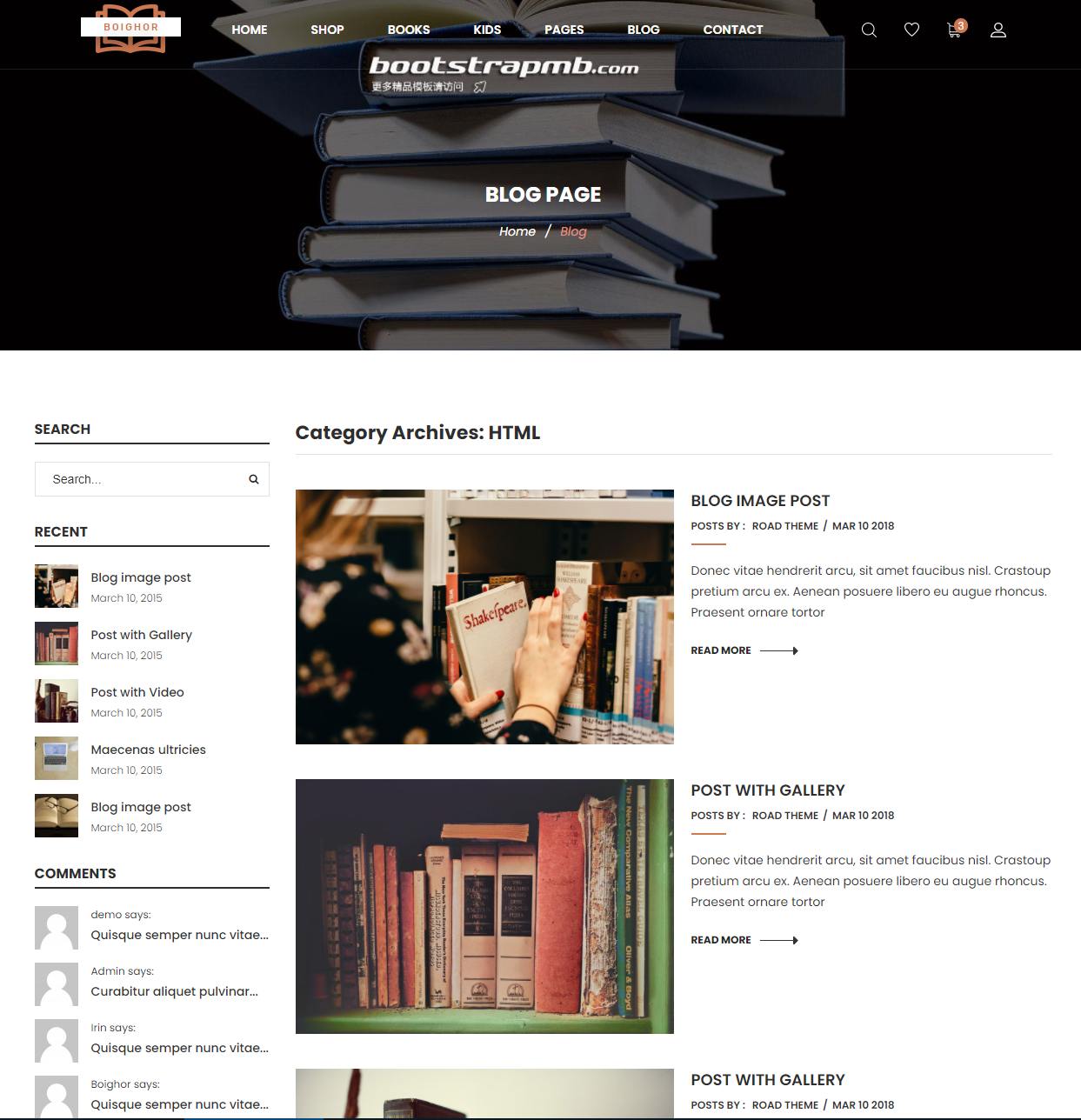 HTML5期末大作业：书店商城系统网站设计——响应式图书电商HTML 网上书店模板 (25页) HTML+CSS+JavaScript_在线 ...