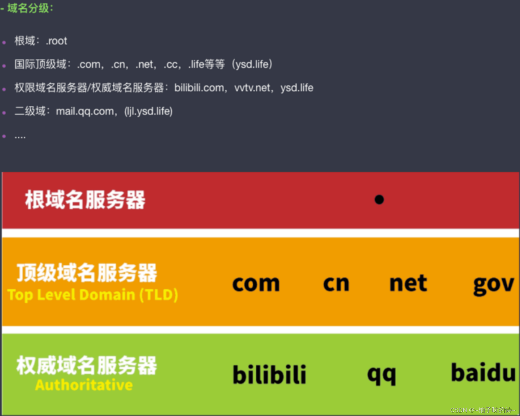 域名的层次结构