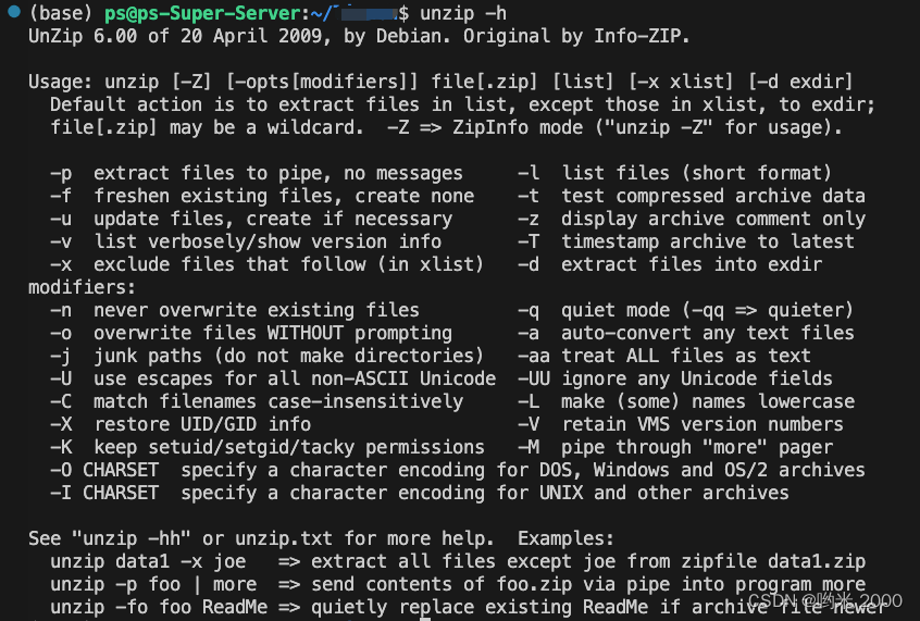 【Linux】unzip 解决 replace __MACOSX/xxx? [y]es, [n]o, [A]ll, [N]one, [r]ename