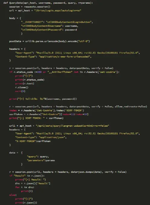 别问我solarwinds orion api怎么用,自己进来看看,看完还不会来骂我
