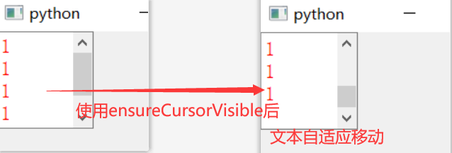 【PyQt小知识 - 2】：QTextEdit内容的更新和获取、隐藏或显示滚动条、光标插入文本、文本自适应移动