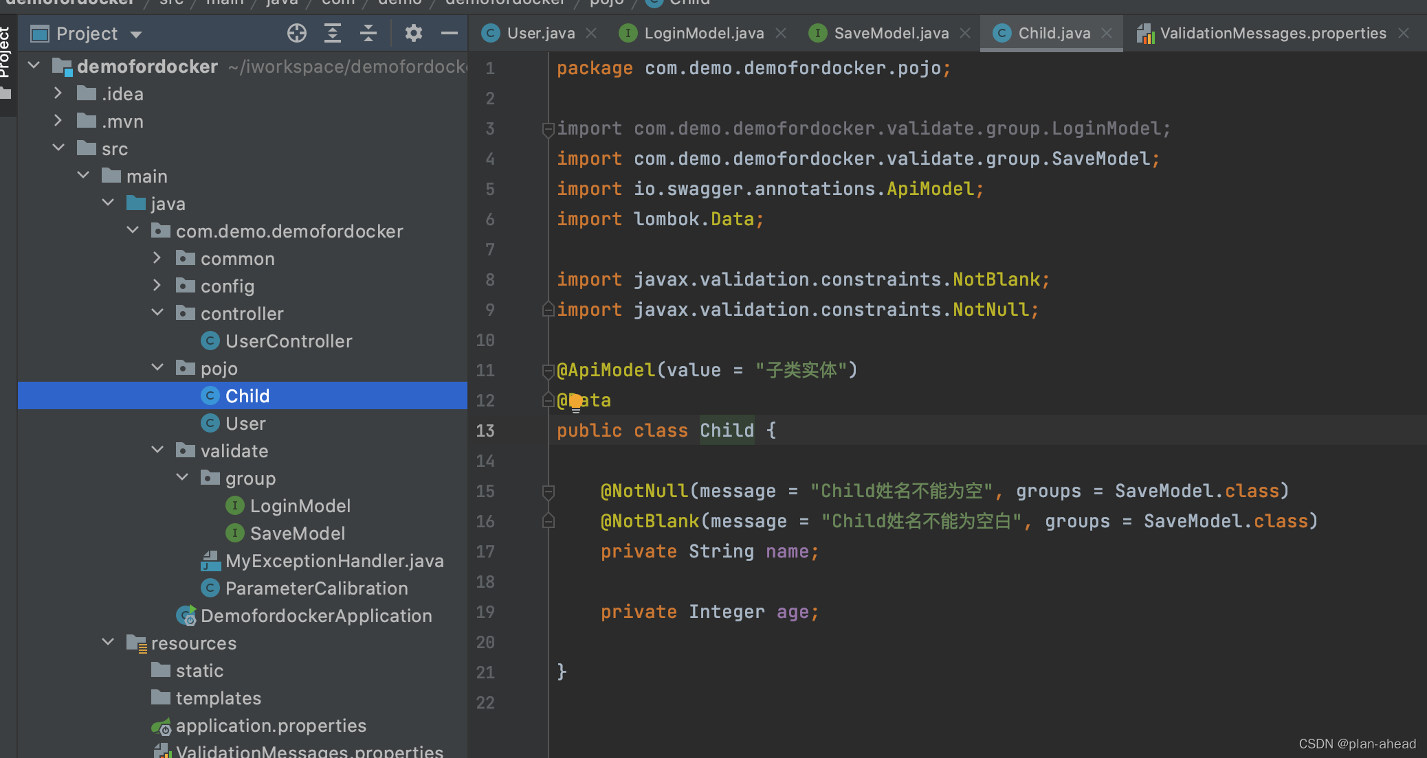 SpringBoot Validated Springboot Validated Plan Ahead CSDN