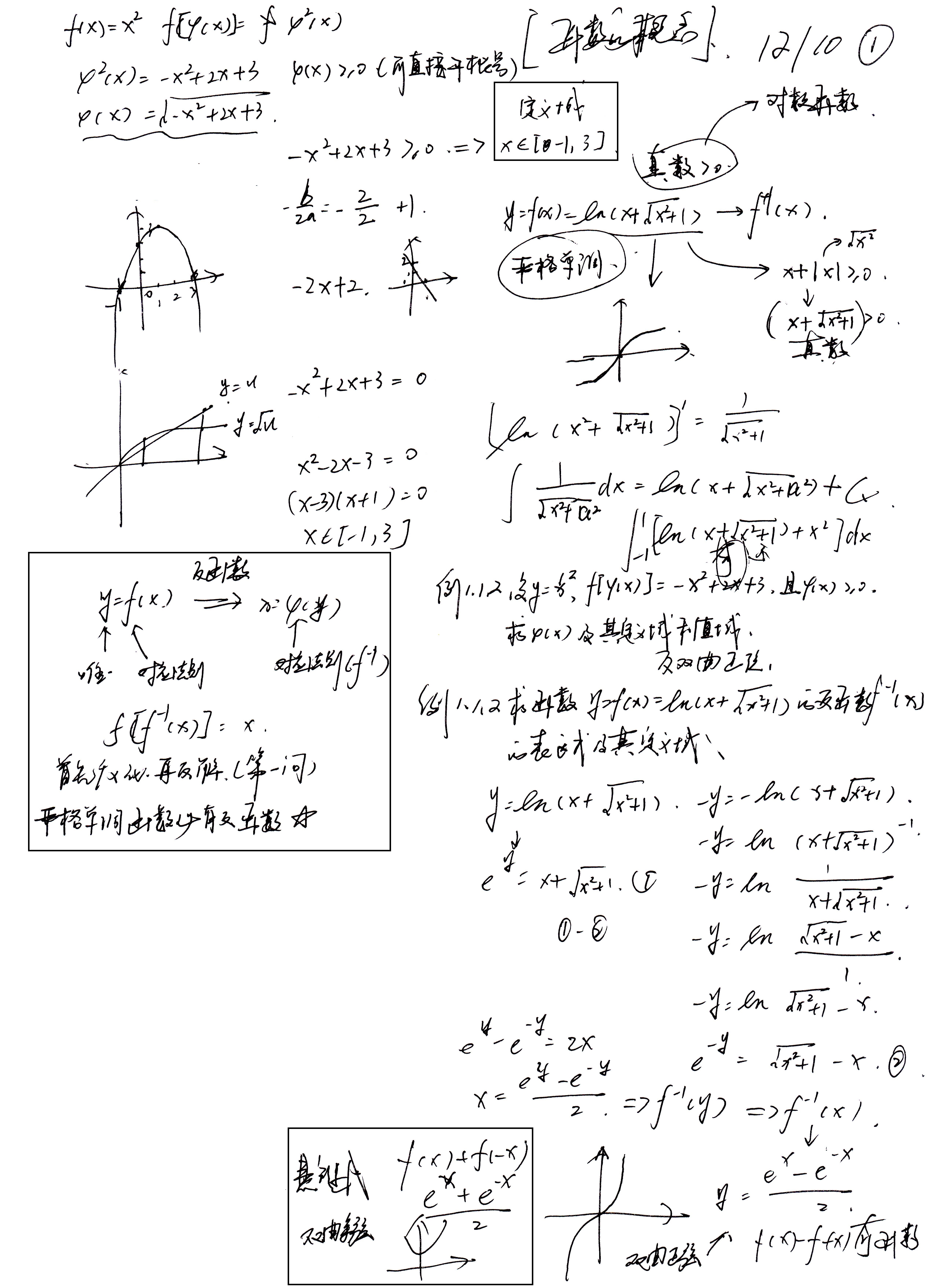 高数篇：初等微积分【总结】-CSDN博客