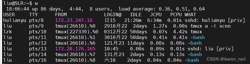 Linux常见命令 18 - 用户管理命令 useradd, passwd, who, w