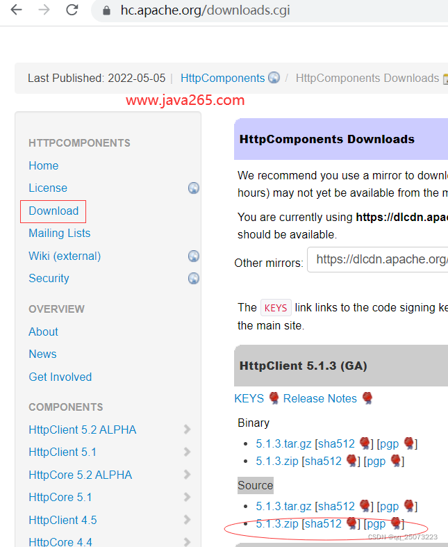 HttpClient源码如何下载呢？