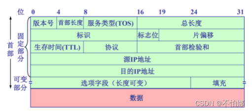 【计算机网络笔记】Internet网络的网络层——IP协议之IP数据报的结构